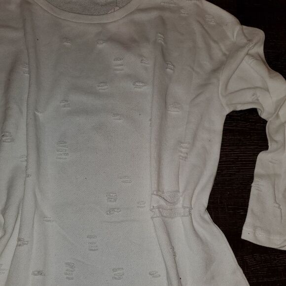 Distressed Sweatshirt dress/tunic  - Picture 6 of 8